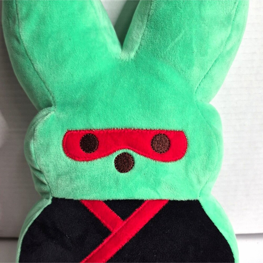 Peeps Green Bunny Plush Stuffed Animal Candy Merchandise Original 10/2024